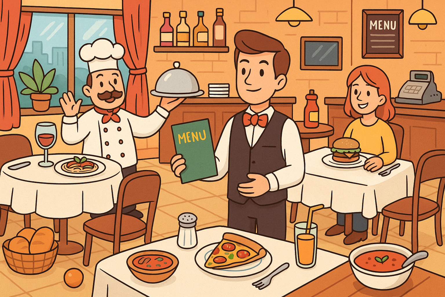 מסעדה ללימוד שמות עצם ברומנית